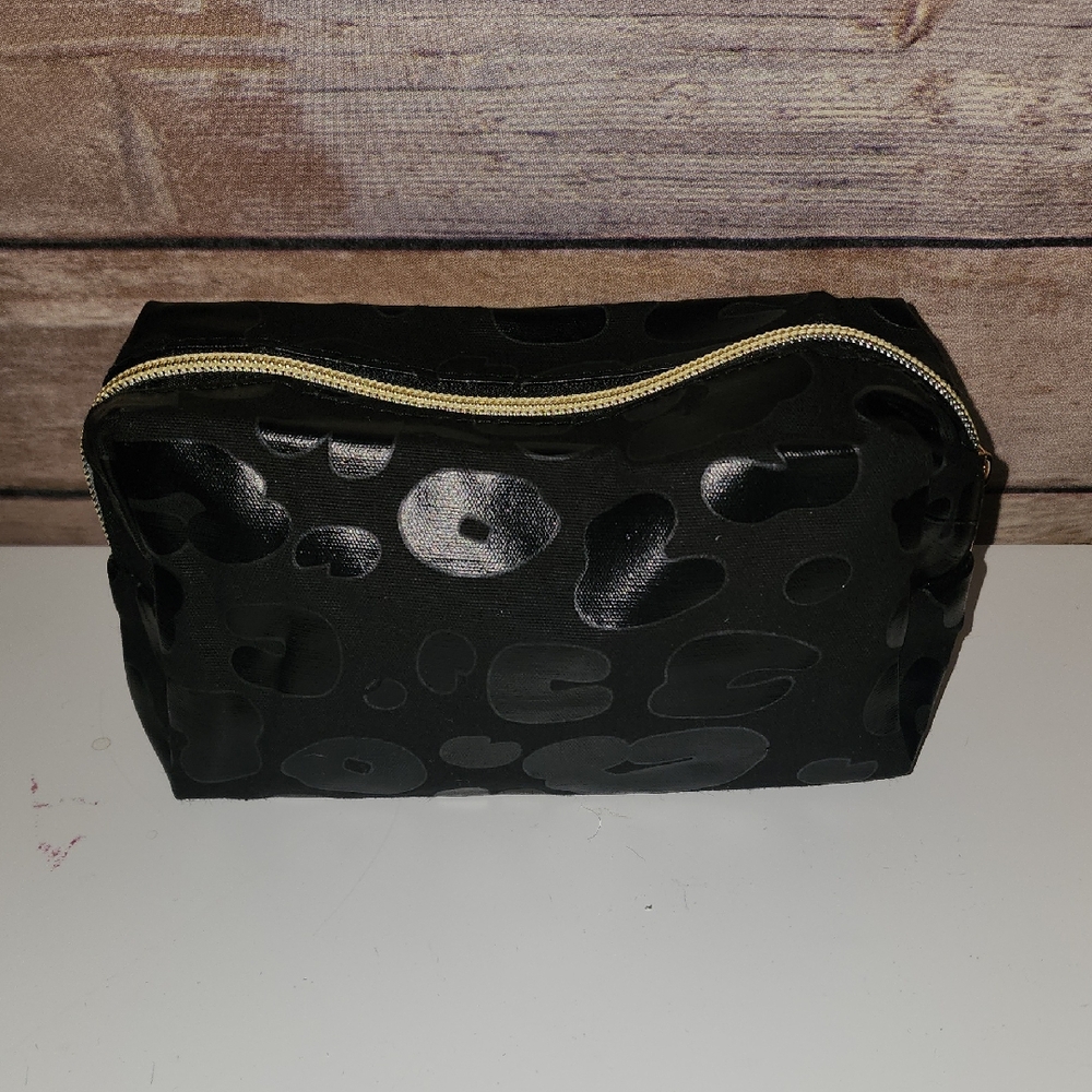 Black Leopard Cosmetic Bag